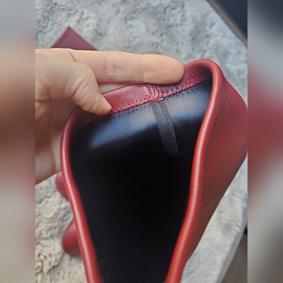 ME+EM Red Knee High Stretch Leather Boot 39 - Picture 16 of 16